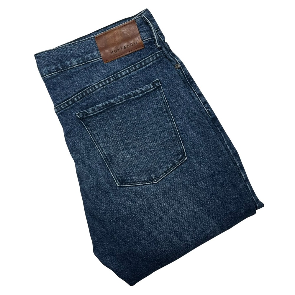 Mott &‎ Bow Slim Jeans Mens 32x34 (Fits 34x34) Warrick Medium Wash Stretch Denim